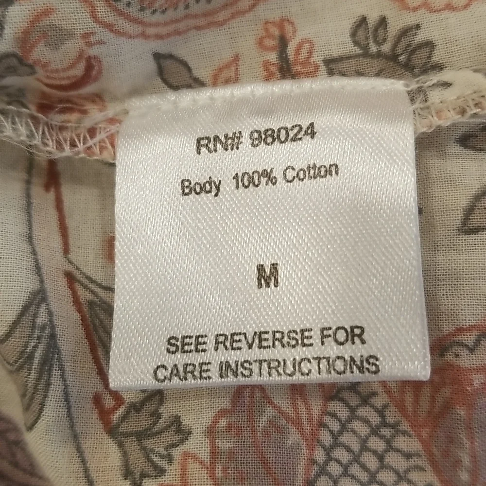 💕ANTHROPOLOGIE LOVE THE LABEL💕 Botanical Top M